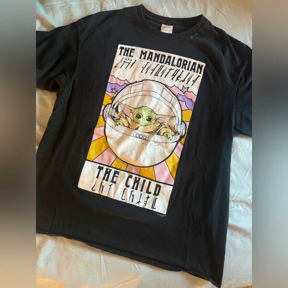 The Mandalorian Baby Yoda Graphic Short Sleeve Tee - Picture 2 of 6